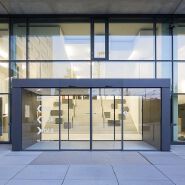 High-end aluminum alloy double-glazed automatic induction sliding door