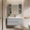 Wall Mounted Floating Alluminum Bathroom Cabinet With Smart Mirror Vanity