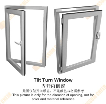 Thermal break tilt turn window