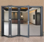 2.0mm thicknen Aluminum bi-fold door