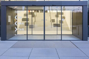 High-end aluminum alloy double-glazed automatic induction sliding door