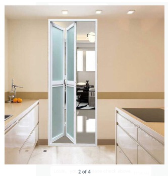 2.0mm thicknen Aluminum bi-fold door