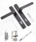 Aluminum door lock set