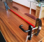 Press-down fire escape channel push rod lock