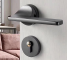 Security aluminum door lock with handle