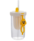 Glass tube water cup