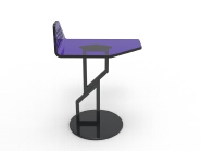 XM-02 Acrylic Steel-Frame Coffee Table