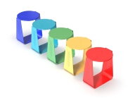 Multi-color Optional Aluminum Alloy Small Coffee Table.