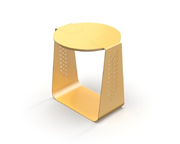 Multi-color Optional Aluminum Alloy Small Coffee Table.