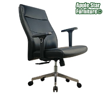 (AS-B2155C) Stylish Leather Office Chair with Adjustable Height Features