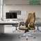 (AS-B2898C) Premium Mold Wooden Luxury Swivel Leather Chaise Computer Home Office Furniture Chair