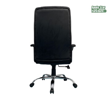 (AS-B2892C) Ergonomic Black High Back Leather Office Chair for Comfort
