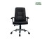 (AS-B2892C) Ergonomic Black High Back Leather Office Chair for Comfort