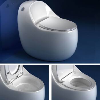 Egg Shape Sanitary ware water closet /one piece toilet bowl/toilet WC bowl