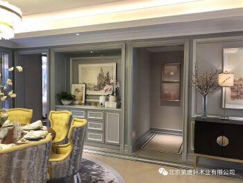 胡桃木实木橱柜