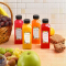16 oz Plastic bottles with lids,Juice bottles with caps, Reusable Clear Bulk Beverage Containers for Juice, Milk and Other Beverages