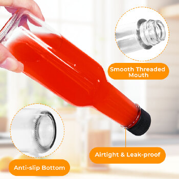 5 oz glass bottles, equipped with drip-proof nozzle inserts and shrink capsules, empty wine bottles with labels (including funnels and twine)