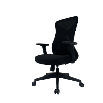 (AS-B2707M) Ergonomic Black Nylon High Back Mesh Office Chair