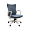 (AS-B2132B-WH) Modern White High Back Executive Office Chair with Comfort Design