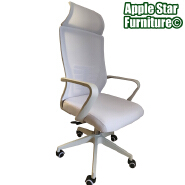 (AS-C2809WH) Premium Adjustable Swivel Desk Chair with Comfortable Tilt Mechanism