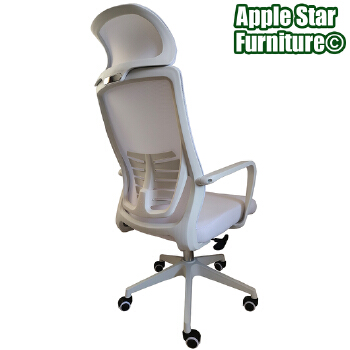 (AS-C2809WH) Premium Adjustable Swivel Desk Chair with Comfortable Tilt Mechanism