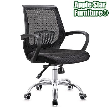 (AS-B2839) Stylish Revolving Visitor Chair with Breathable Mesh Design