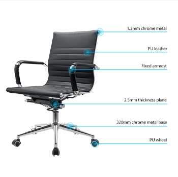 (AS-B2880B) Modern Office Chair with Stylish Design and Breathable Fabric