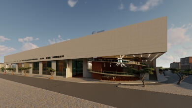 Spacious and elegant police university design
