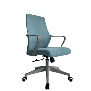 (AS-B2123GY) Ergonomic Swivel Office Chair with Adjustable Height and Lumbar Support