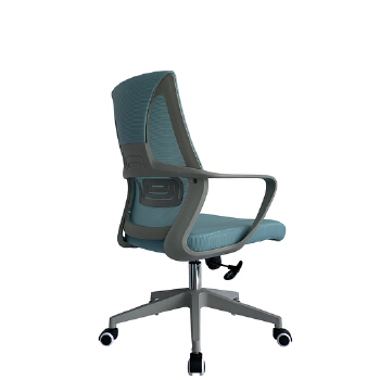 (AS-B2123GY) Ergonomic Swivel Office Chair with Adjustable Height and Lumbar Support
