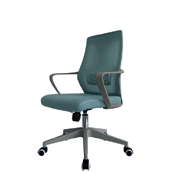 (AS-B2123GY) Ergonomic Swivel Office Chair with Adjustable Height and Lumbar Support