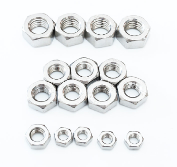 Hexagonal galvanized nut, grade 4.8