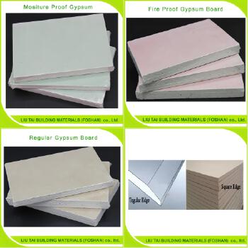 gypsum board plasterboard standar waterproof fireproof moisture proof