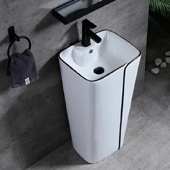 Floor Mounted Free Standing Pedestal Basin Bathroom Washing Basin Wash Basin