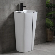 Floor Mounted Free Standing Pedestal Basin Bathroom Washing Basin Wash Basin