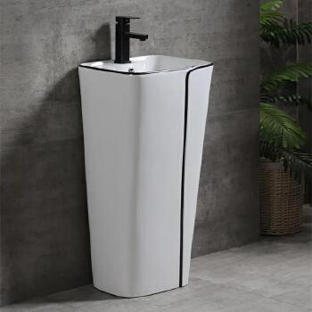 Floor Mounted Free Standing Pedestal Basin Bathroom Washing Basin Wash Basin