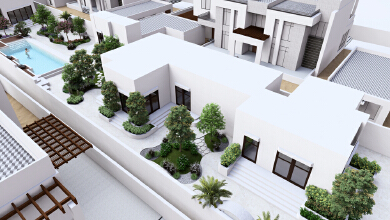 Comfortable and atmospheric villa landscape design