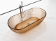transparent resin freestanding bathtub
