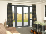 Modern Design Entrance Aluminium Bi Folding Door Balcony French Front Aluminum Exterior Glass Folding Patio Doors