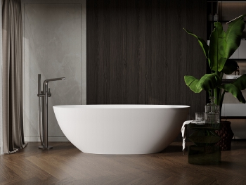 high quality solid surface freestanding bathtub