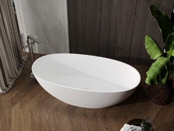 high quality solid surface freestanding bathtub
