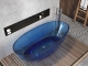 transparent resin freestanding bathtub