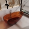 transparent resin freestanding bathtub