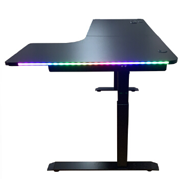 (AS-A2037RE-1410) Modern Adjustable Height LED Office Desk for Ergonomic Workspaces