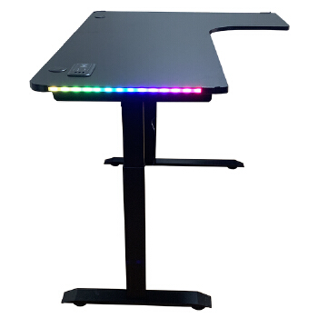 (AS-A2037RE-1410) Modern Adjustable Height LED Office Desk for Ergonomic Workspaces