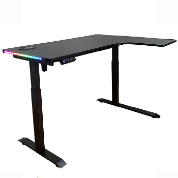 (AS-A2037RE-1410) Modern Adjustable Height LED Office Desk for Ergonomic Workspaces
