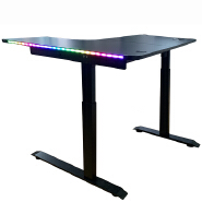 (AS-A2037RE-1410) Modern Adjustable Height LED Office Desk for Ergonomic Workspaces
