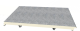 Single-sided aluminum foil polyurethane sandwich roof panel