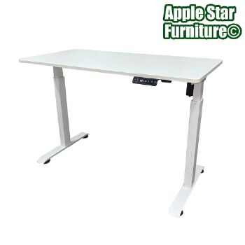 (AS-A2043WHE-1206) Adjustable White Gaming Desk for Ultimate Comfort and Style