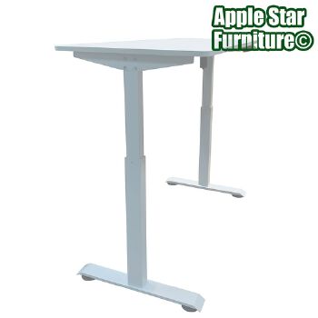 (AS-A2043WHE-1206) Adjustable White Gaming Desk for Ultimate Comfort and Style